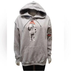 Fucklamode NWT Grey  Pullover Hoodie Size Medium